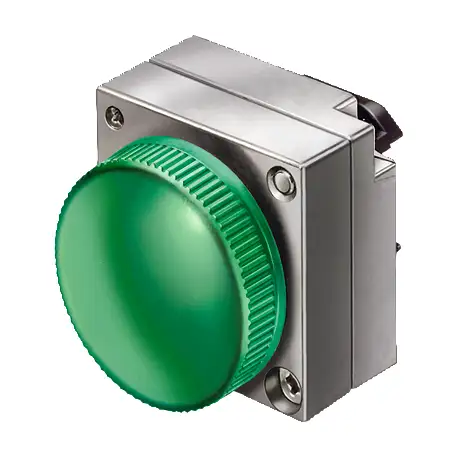 Pushbutton, indicator light, metallp 3SB3501-6AA40-0PA0