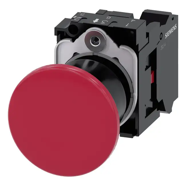 Mushroom Pushbutton 3SU1100-1BA20-3CA0-Z Y15