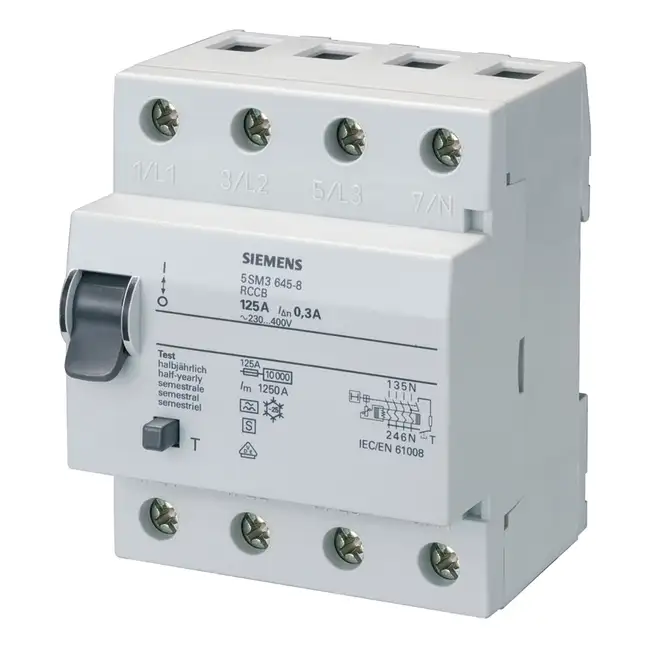 Residual Current Circuit Breaker 5SM3645-8