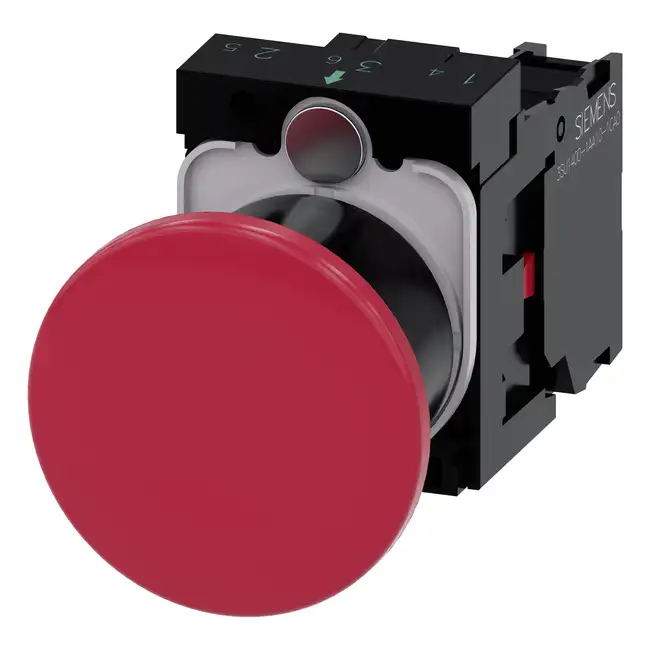 Mushroom Pushbutton 3SU1100-1BA20-1CA0